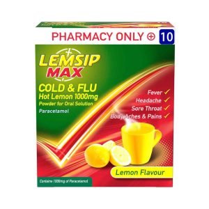 Lemsip Max Cold & Flu Lemon 1000mg 10 Pack