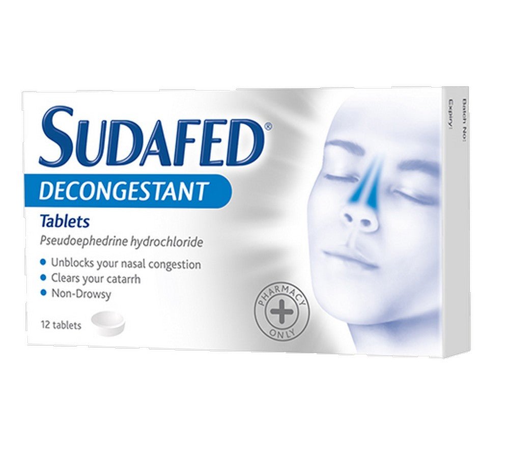 Sudafed Non-Drowsy Decongestant 60mg – 12s