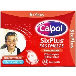 Calpol Fastmelts 250mg Colour Free Tabs 12s