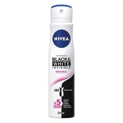 Nivea Black & White Original Anti-perspirant Deodorant Spray 250ml