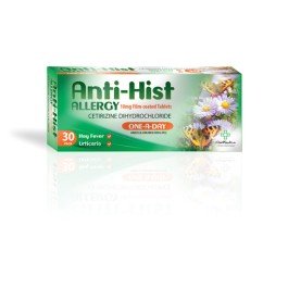 Anti-Hist Allergy Cetirizine 10mg 90 Tablets (3 Month Supply)