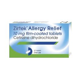 Zirtek Allergy Relief 10mg 30 Pack