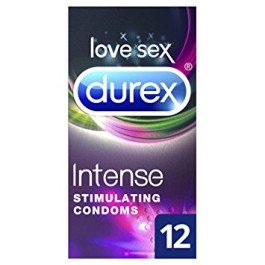 Durex Intense Ribbed & Dotted Condoms 12 Pack