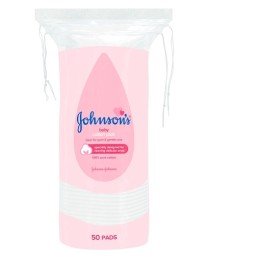 Johnson's Baby Cotton Pads - Soft & Gentle (50 Pads) Ireland