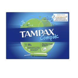 Tampax Compak Super Applicator Tampons 18 Pack