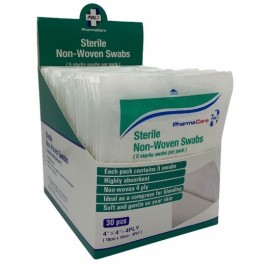 Pharmacare Sterile Non Woven Swabs 10 x 10cm