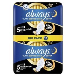 Always Ultra Night Secure Night (Size 4) 16s Pack