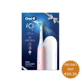 Oral B iO Series 3 Blush Pink Electric Toothbrush and Travel Case