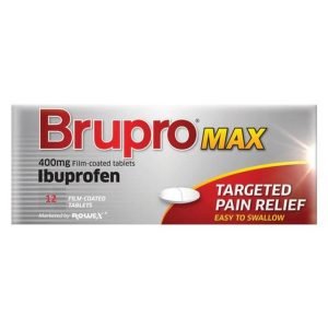 Brupro Max 400MG FC Tabs Ibuprofen 12 Tabs