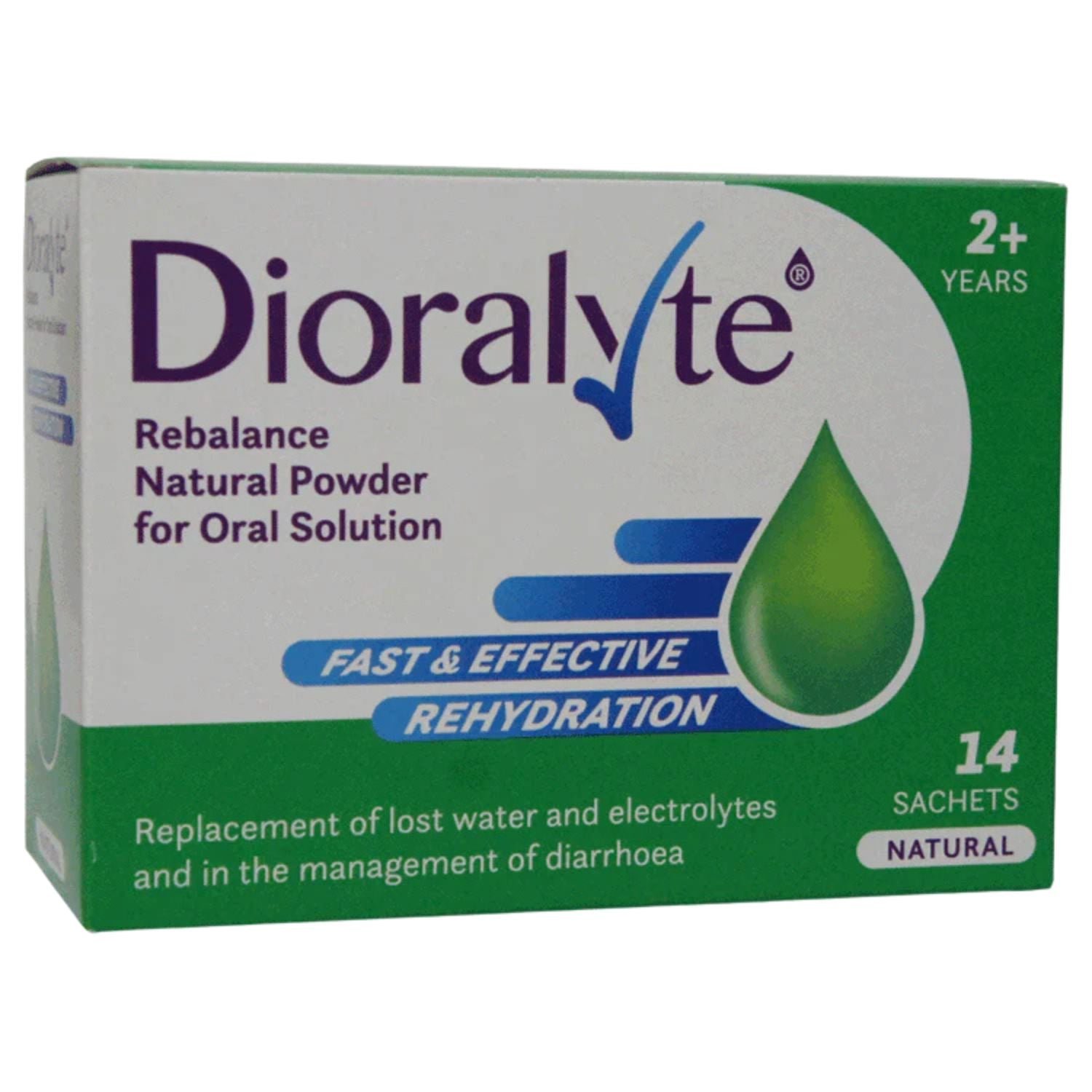 Dioralyte Rebalance Natural Powder - 14 Sachets Ireland
