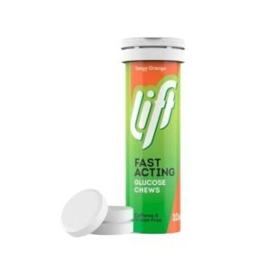 Lift Fast Acting Glucose Chews Tangy Orange – 10 Pack