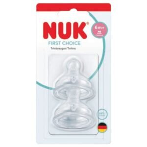 NUK First Choice Flow Control Teat 6+ months (2 Pack)
