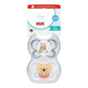 NUK Perfect Match Air Winnie Soothers 0–6 Months (2 Pack)