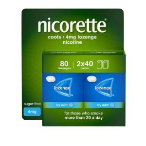 Nicorette Cools 4MG Lozenges Icy Mint 80S