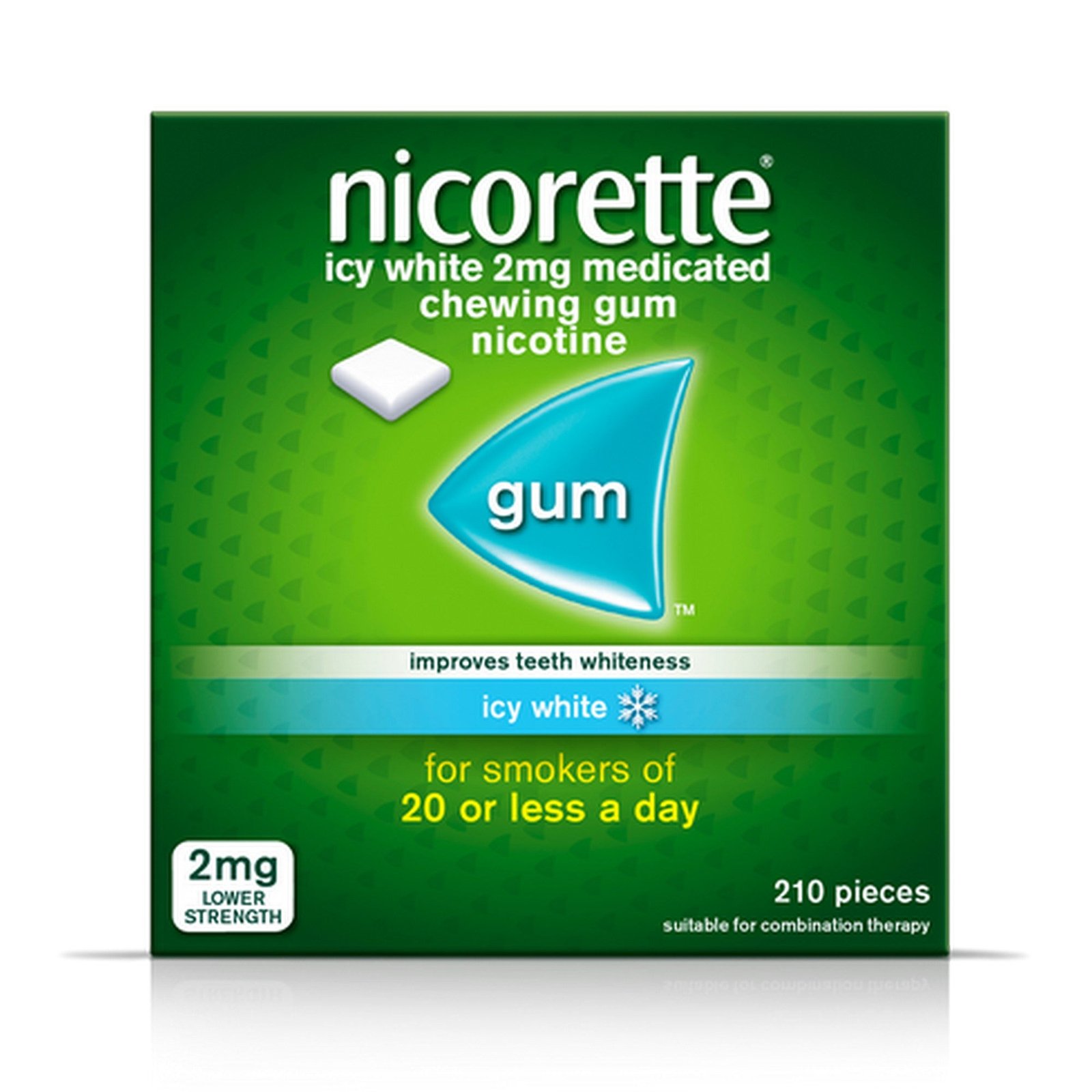 Nicorette 2mg Gum Icy White (210 Pieces) Ireland