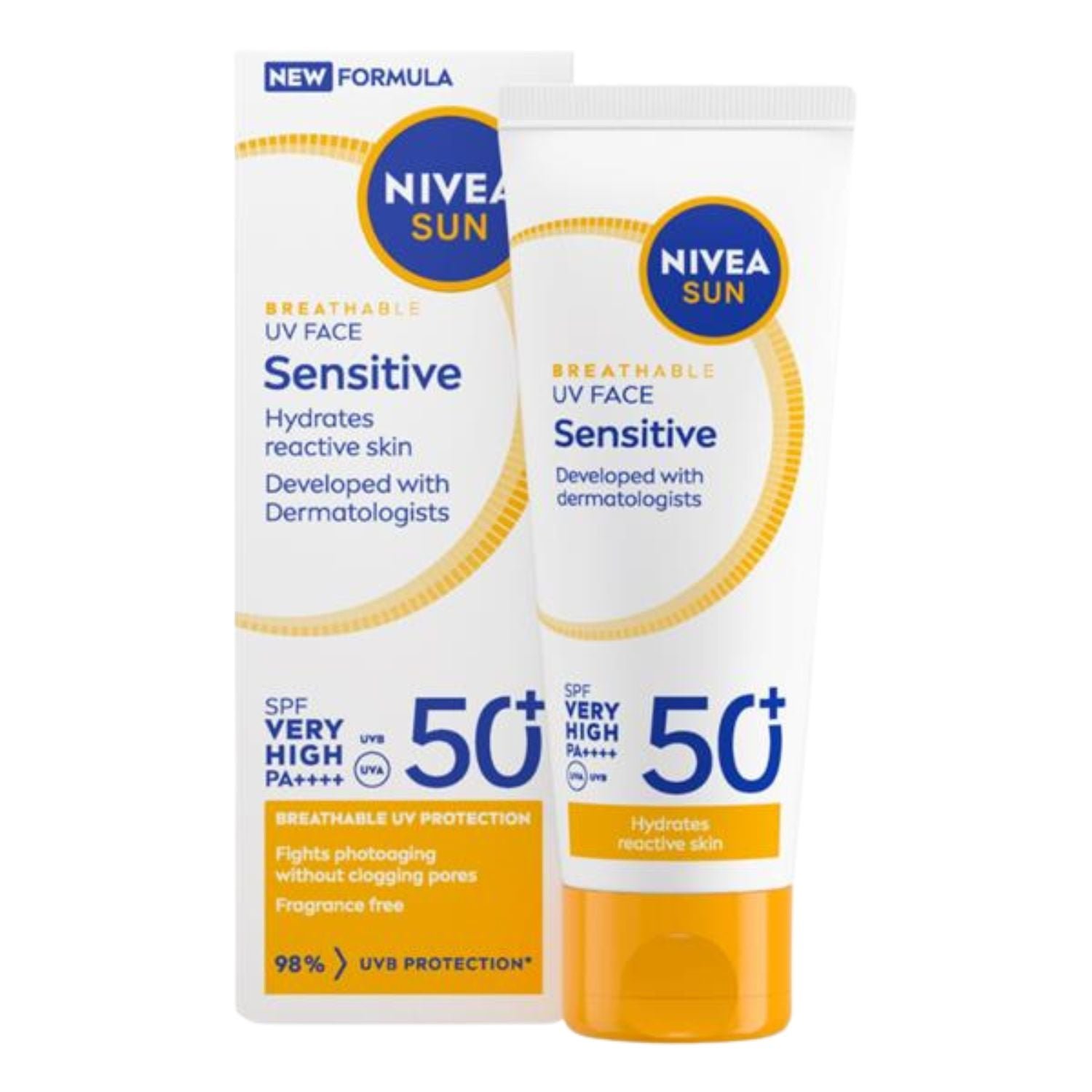 Nivea Sun UV Face Cream Sensitive Skin SPF50+ 40ml