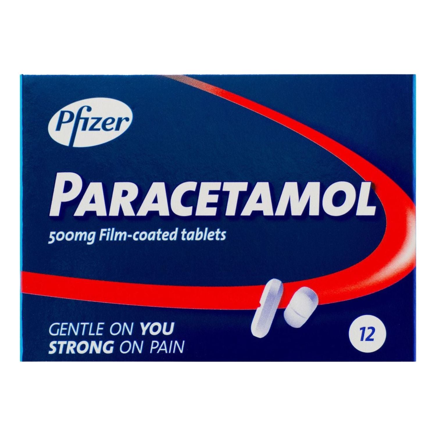 Pfizer Paracetamol 500mg Film-Coated Tablets – 12 Tablets Ireland