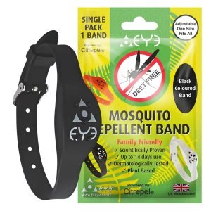 Theye Deet Free Mosquito Repellent Band – Black