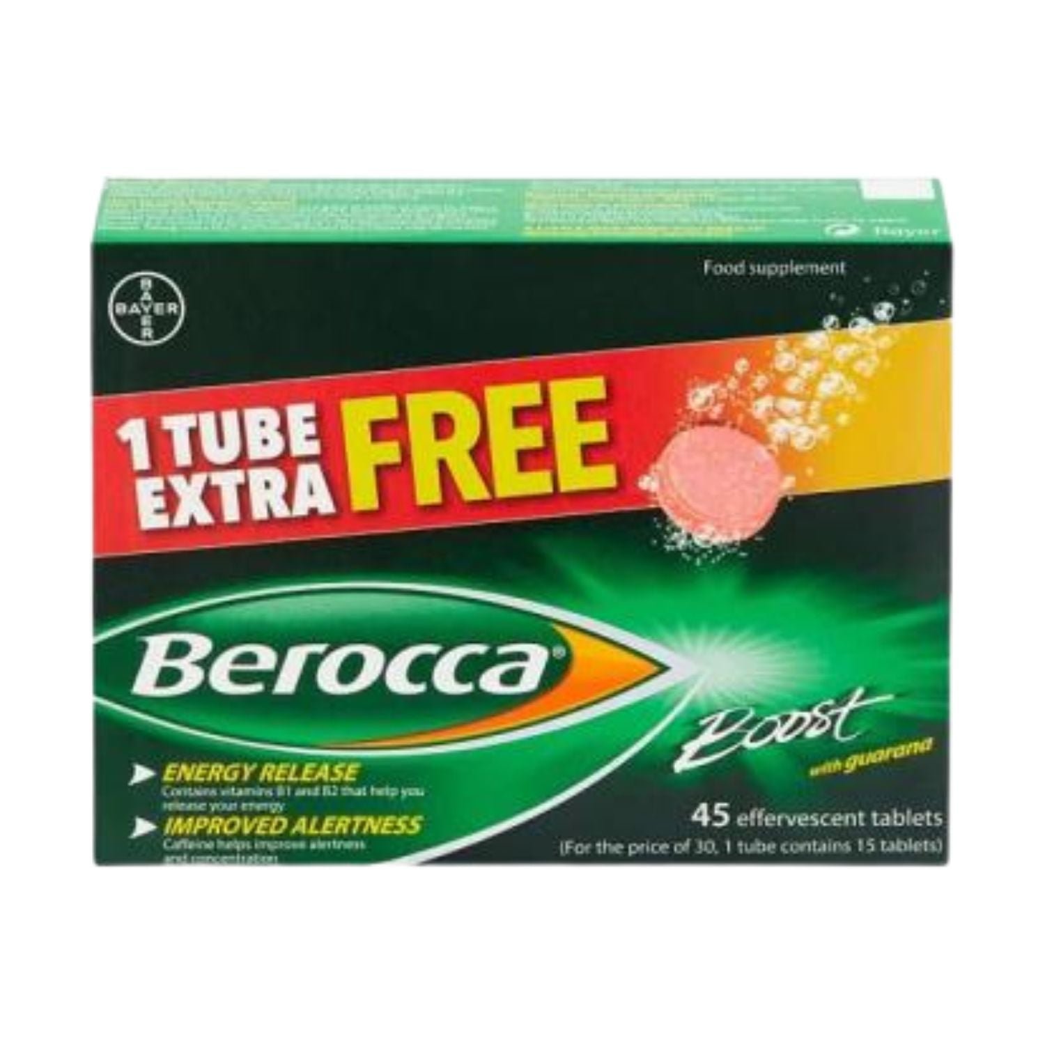 Berocca Boost Effervescent Tablets – 50% Extra Free Ireland