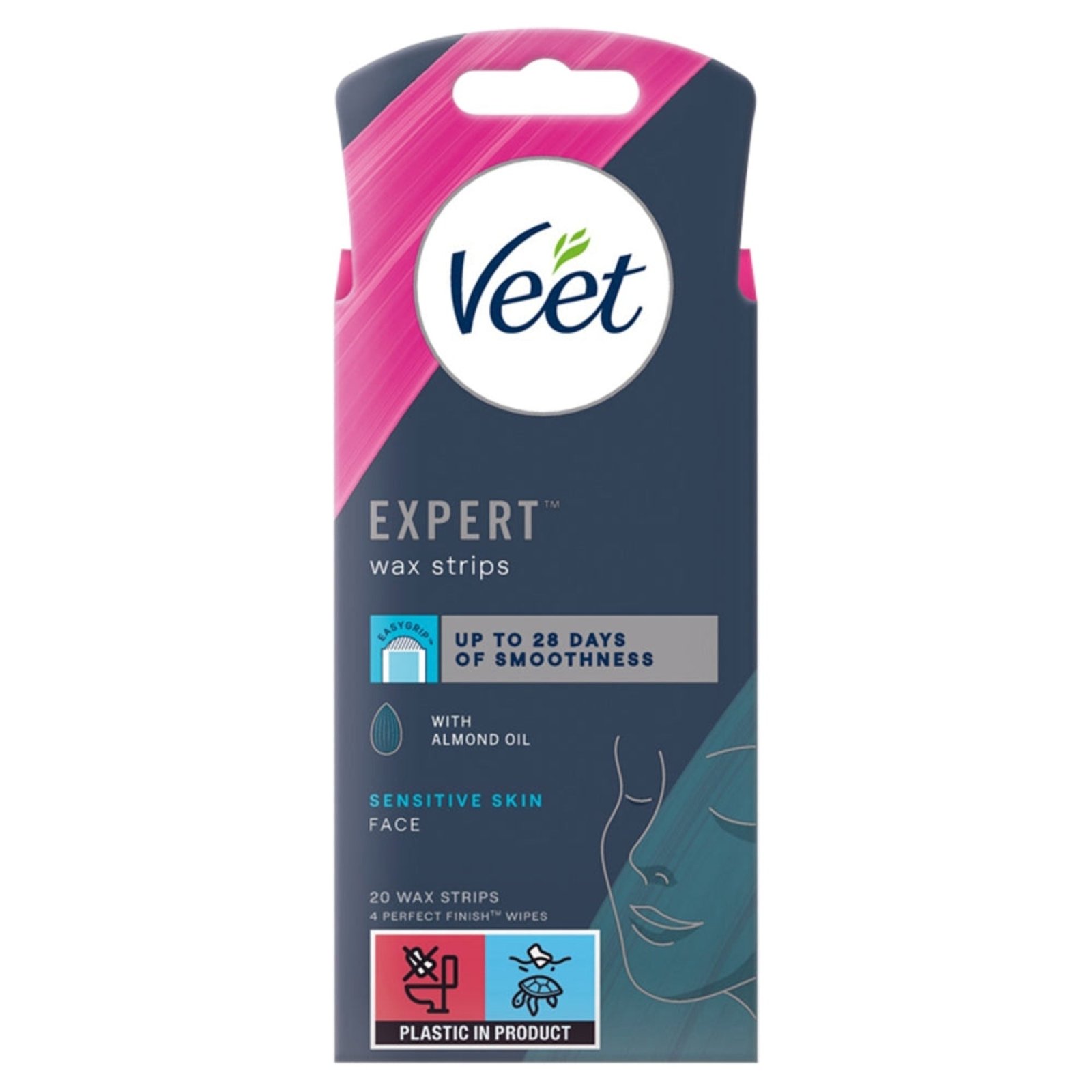 Veet Expert Face Sensitive Wax Strips 40S Ireland