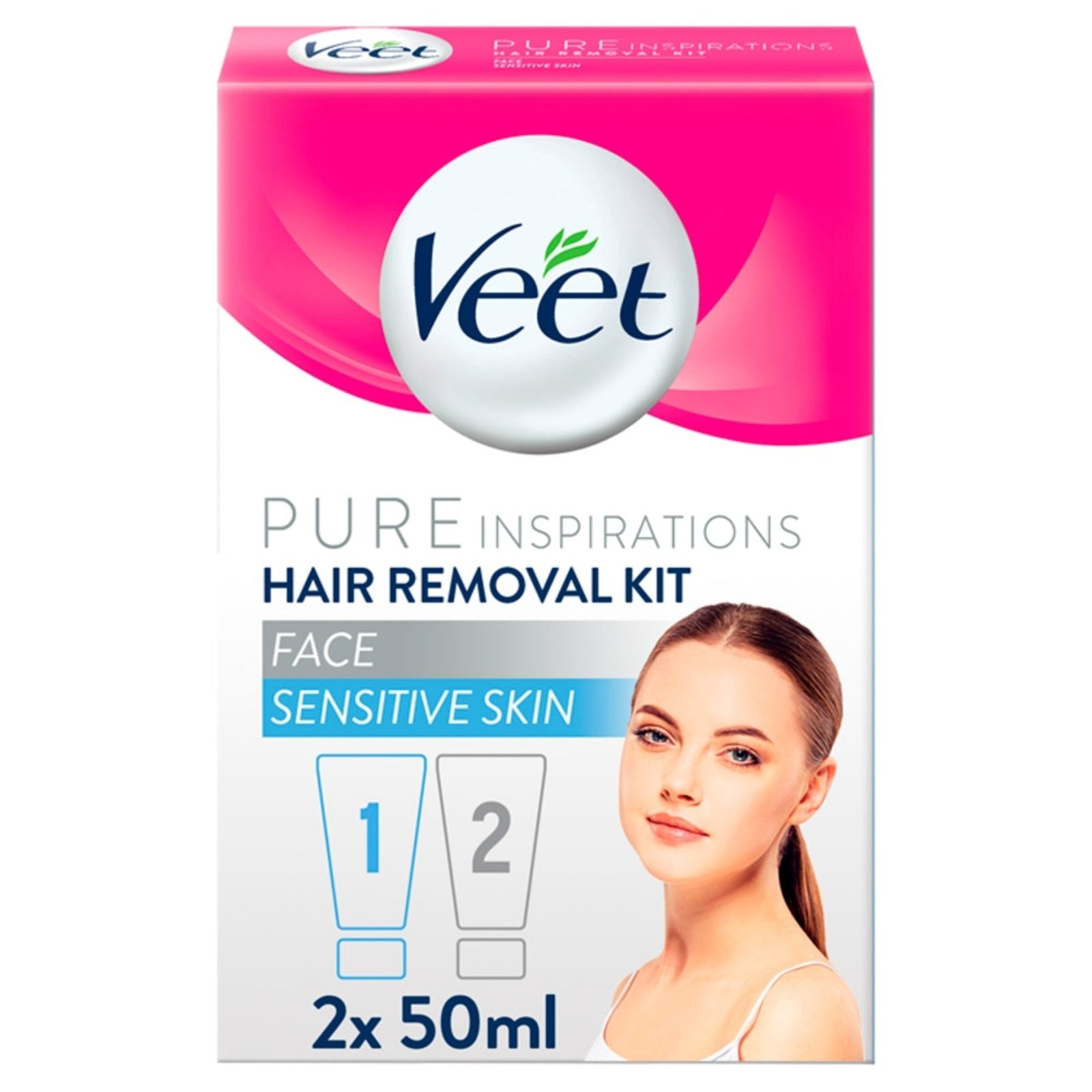 Veet Face Hair Removal Cream 2 x 50ml Ireland
