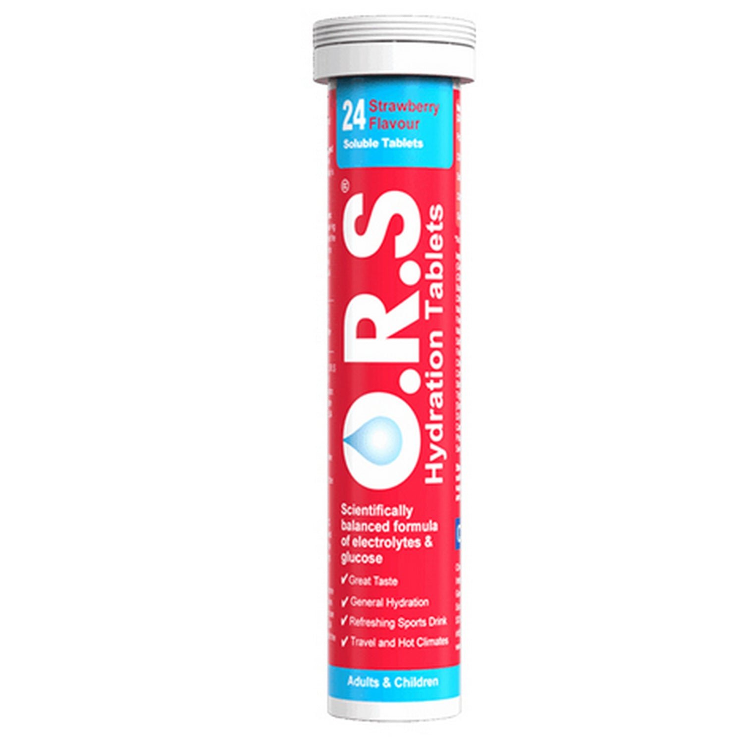 O.R.S Strawberry 24 Dehydration Tablets Ireland