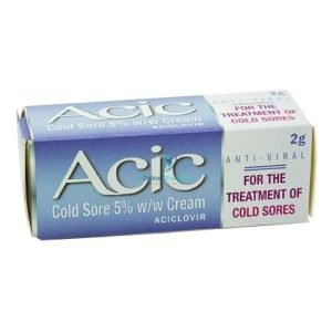 Acic Cold Sore Cream (3 x 2g Tubes)