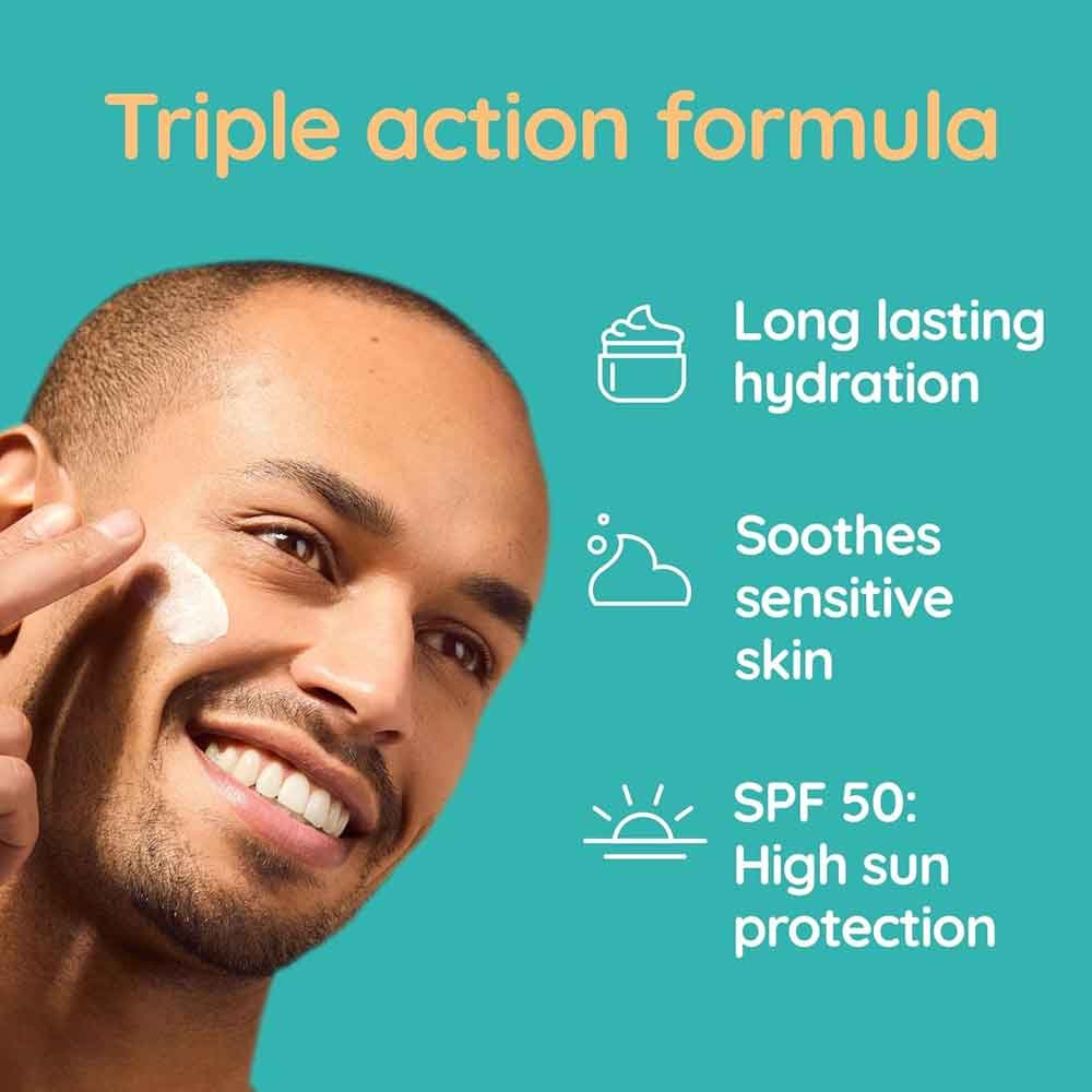 Aveeno Calm & Restore Moisturising Lotion SPF50 image 2