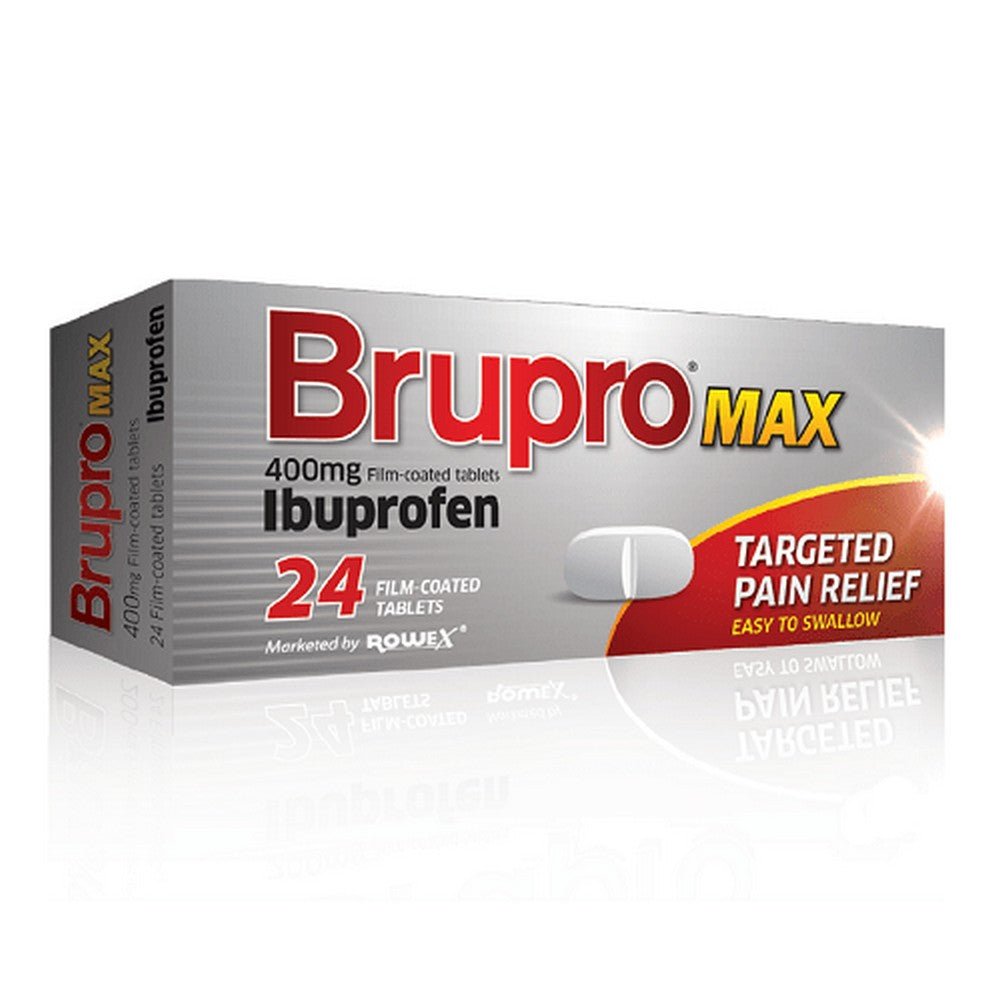 Brupro Max 400mg Iburprofen 24 Tablets Ireland