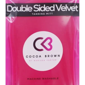 Cocoa Brown Deluxe Velvet Double-Sided Tanning Mitt