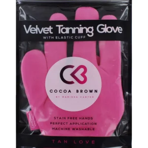 Cocoa Brown Velvet Finger Glove