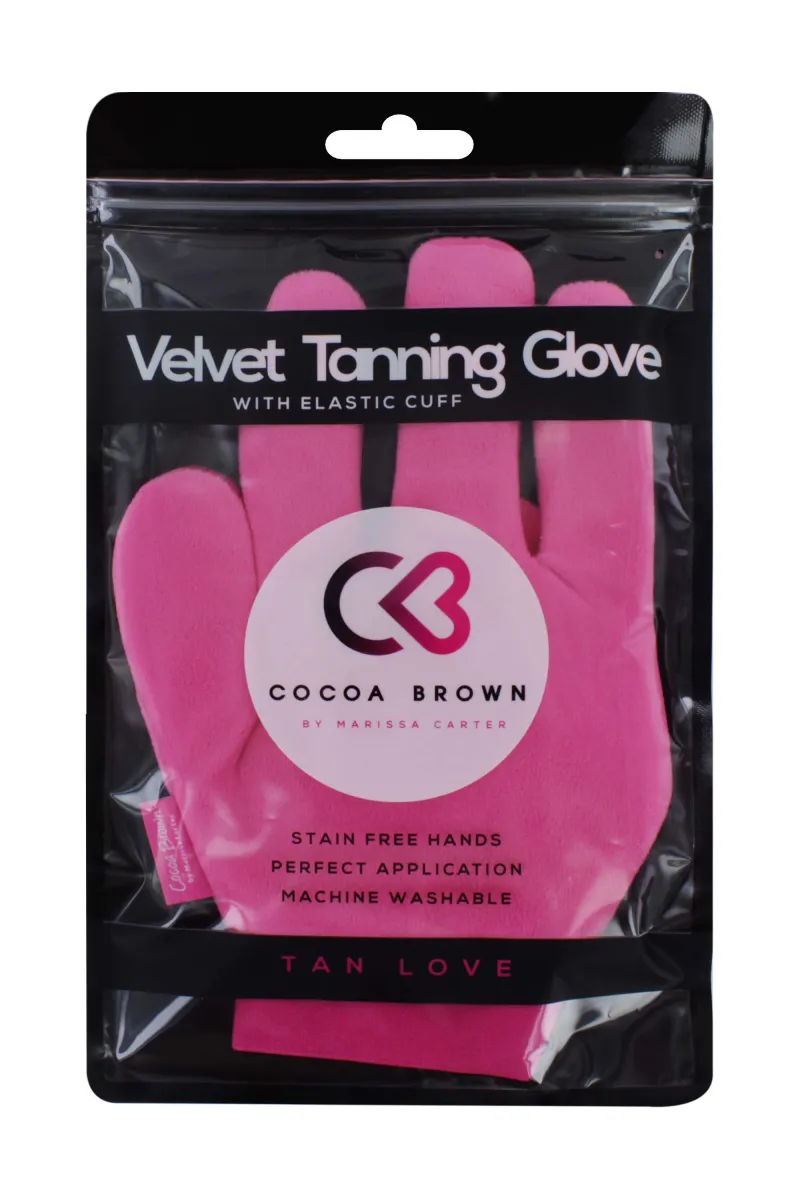 Cocoa Brown Velvet Finger Glove Ireland