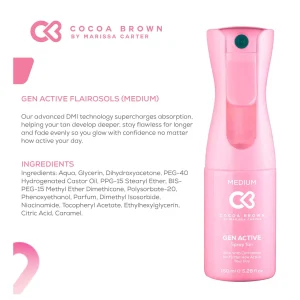 Cocoa Brown Gen Active Spray Tan Medium 150ml