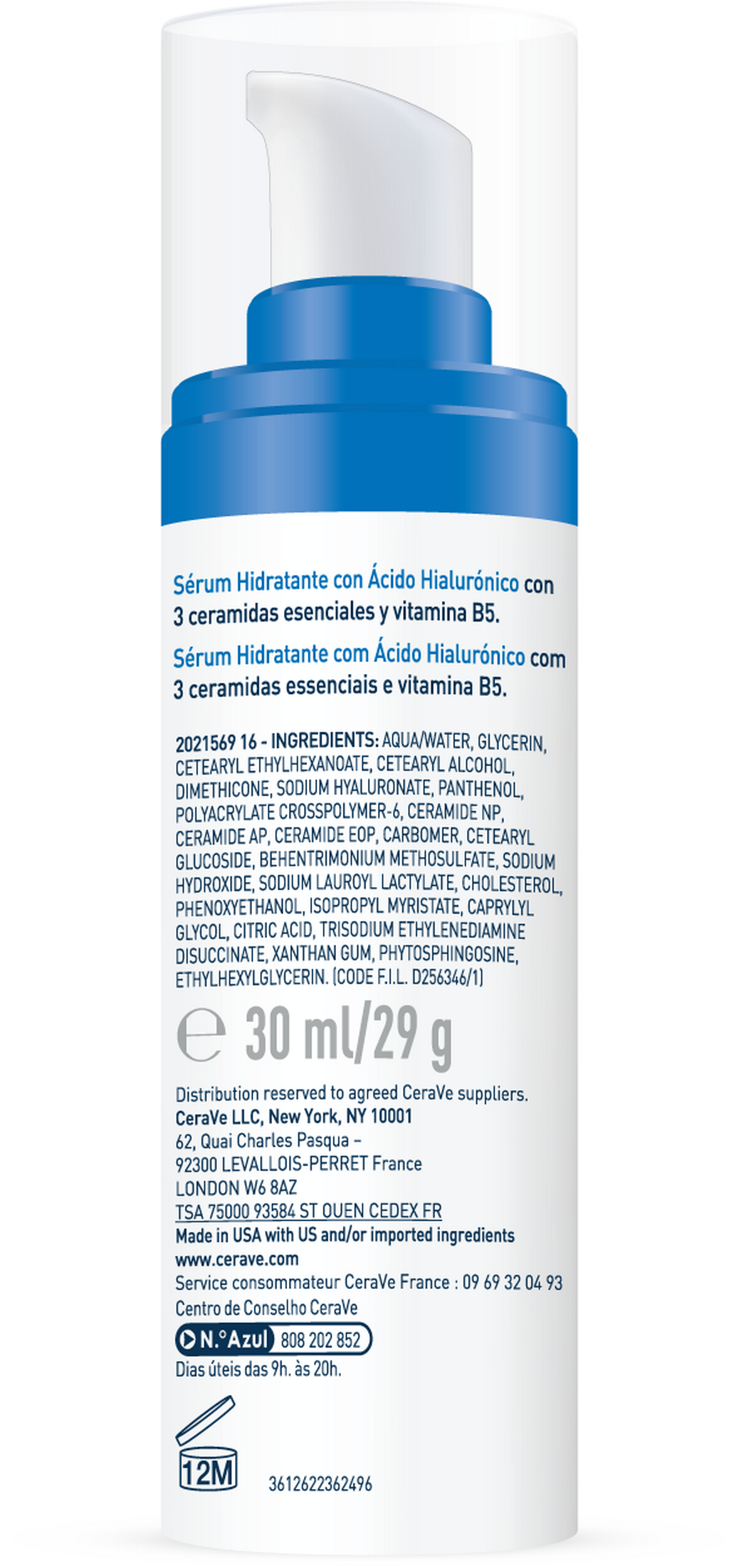 CeraVe Hydrating Hyaluronic Acid Serum 30ml image 3