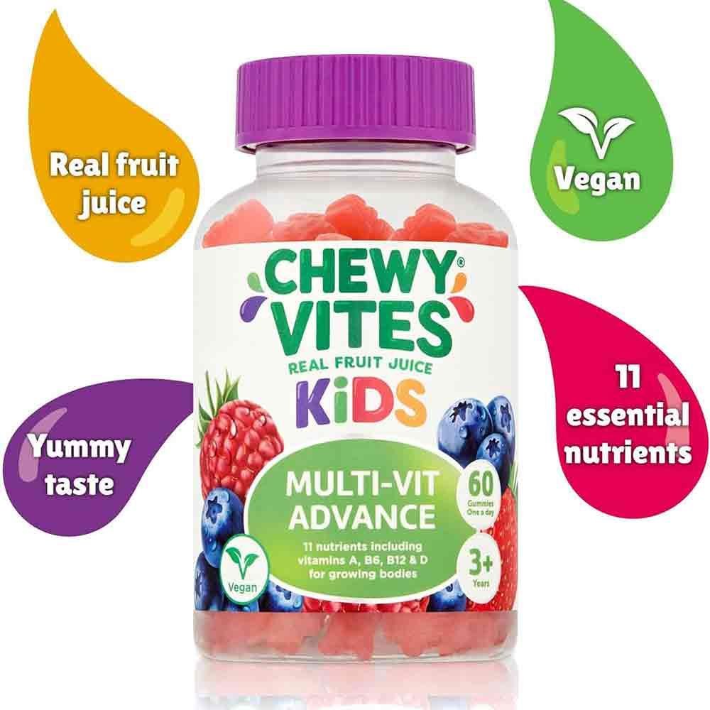 Chewy Vites Kids Multi-Vit Advance Gummies - 60 Pack image 2