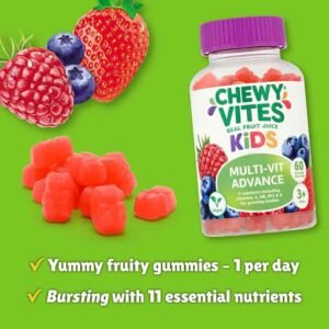 Chewy Vites Kids Multi-Vit Advance Gummies – 60 Pack