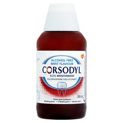 Corsodyl Alcohol Free Mouthwash Fresh Mint 0.2% W/V 300ml Ireland