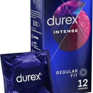 Durex Intense Ribbed & Dotted Condoms 12 Pack