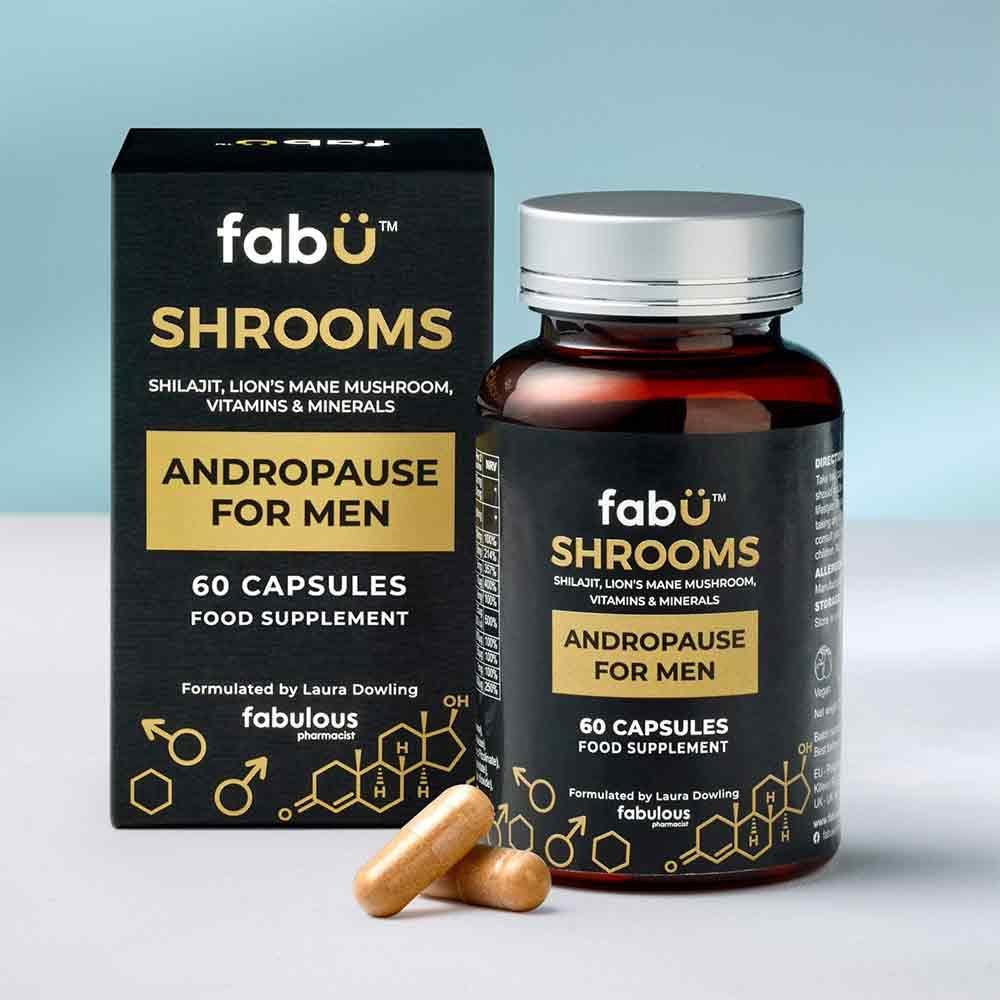 FabU Shrooms Andropause For Men - 60 Capsules image 2