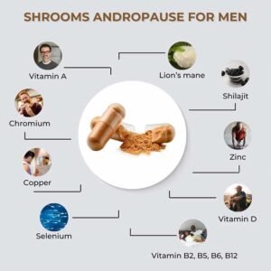 FabU Shrooms Andropause For Men – 60 Capsules