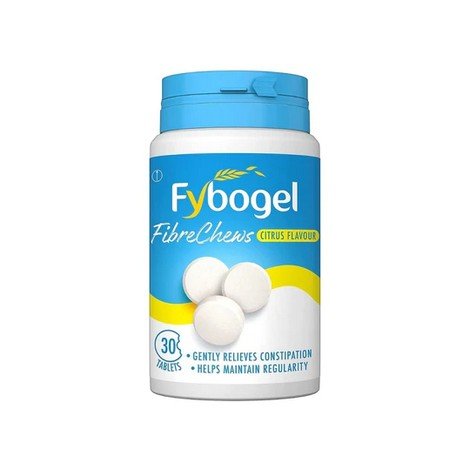 Fybogel Fibrechews Citrus 30 Chewable Tablets Ireland