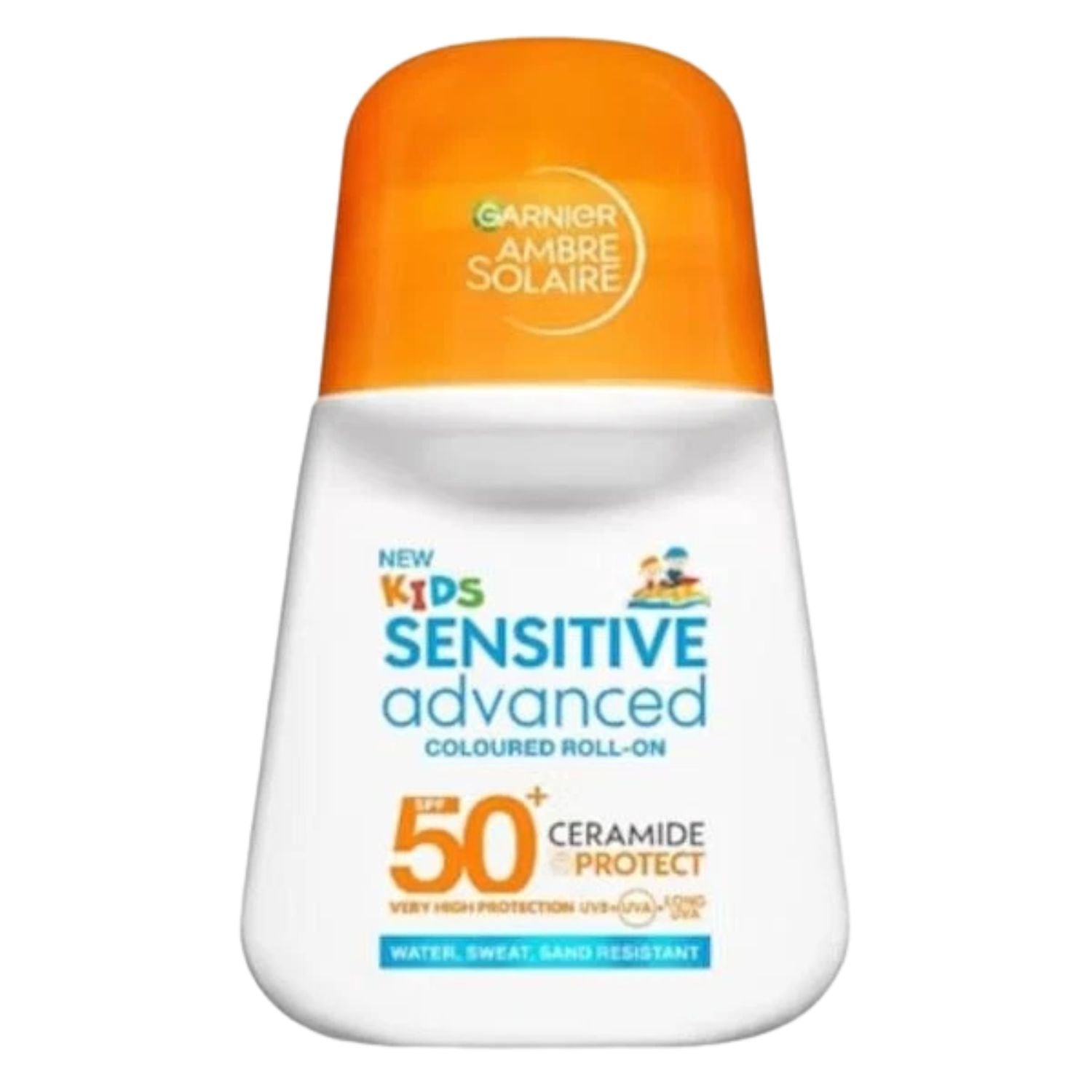 Garnier Ambre Solaire Kids Sensitive Advanced SPF50+ Sun Protection Roll-On, 50ml