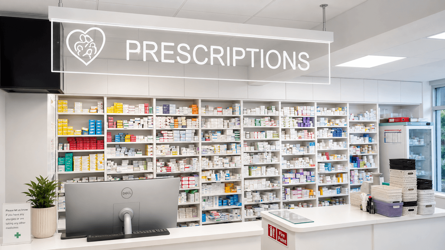 Trending skincare display at Laois Pharmacy