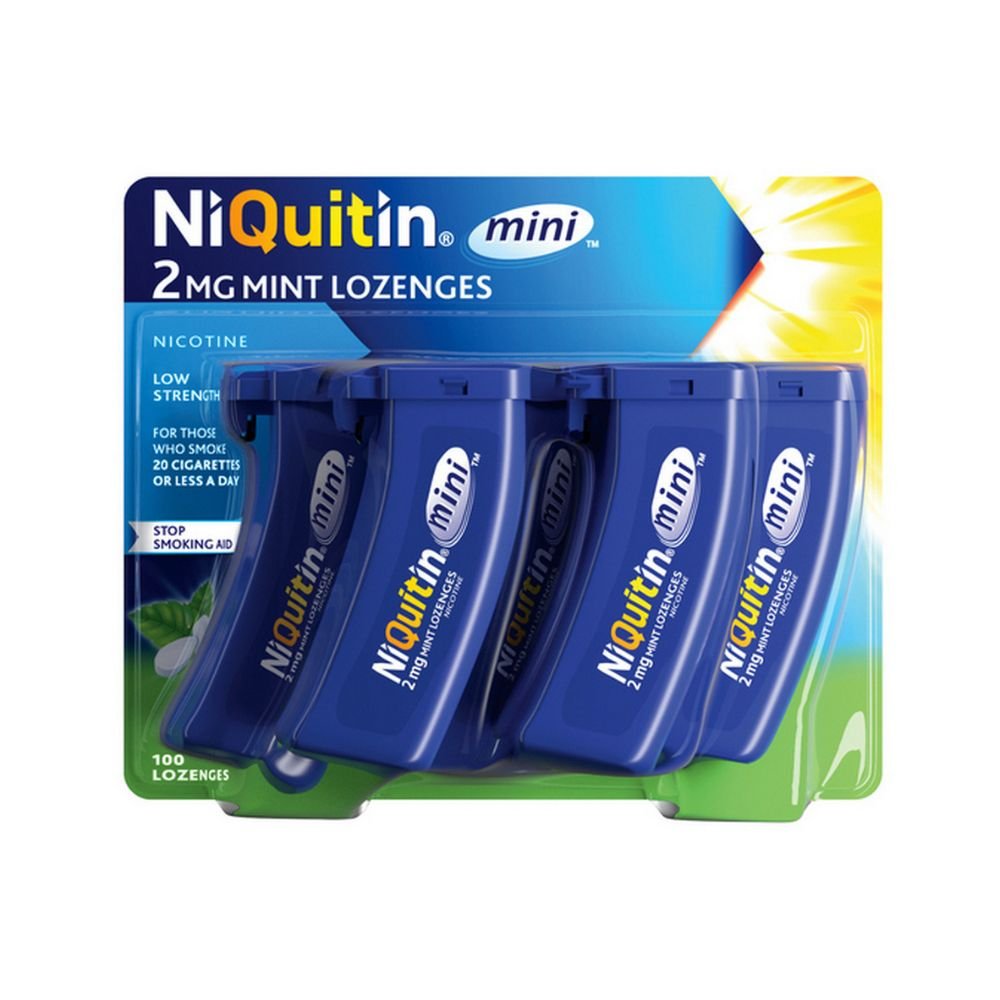 NiQuitin Mini 2mg Mint Lozenges 100's Ireland