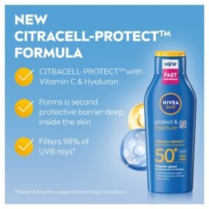 Nivea Sun Protect & Moisture Sun Lotion SPF50+ 200ml