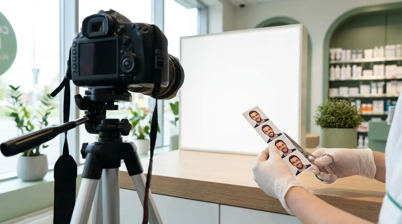 Passport photo service in Portlaoise — taken, printed and trimmed in minutes at Laois Pharmacy