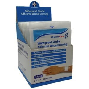 Pharmacare Waterproof Sterile Adhesive Dressings 8cm x 10cm