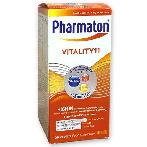 Pharmaton Vitality 11 100 Caplets Ireland
