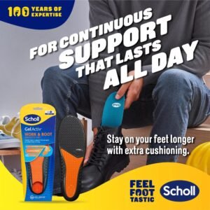Scholl Gel Activ Work & Boot Insoles Large