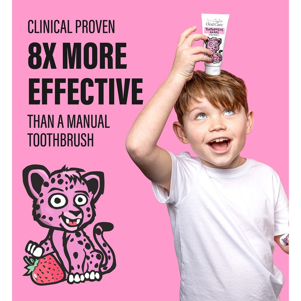 Spotlight Oral Care Kids Electric Toothbrush, CiCi the Cheetah image 2